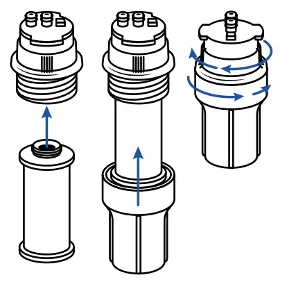 Aquasana Claryum under-sink filter replacement.